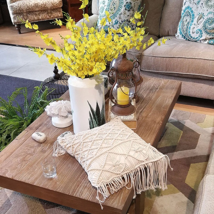 Lunara Boho Handwoven Macramé Cushion Cover