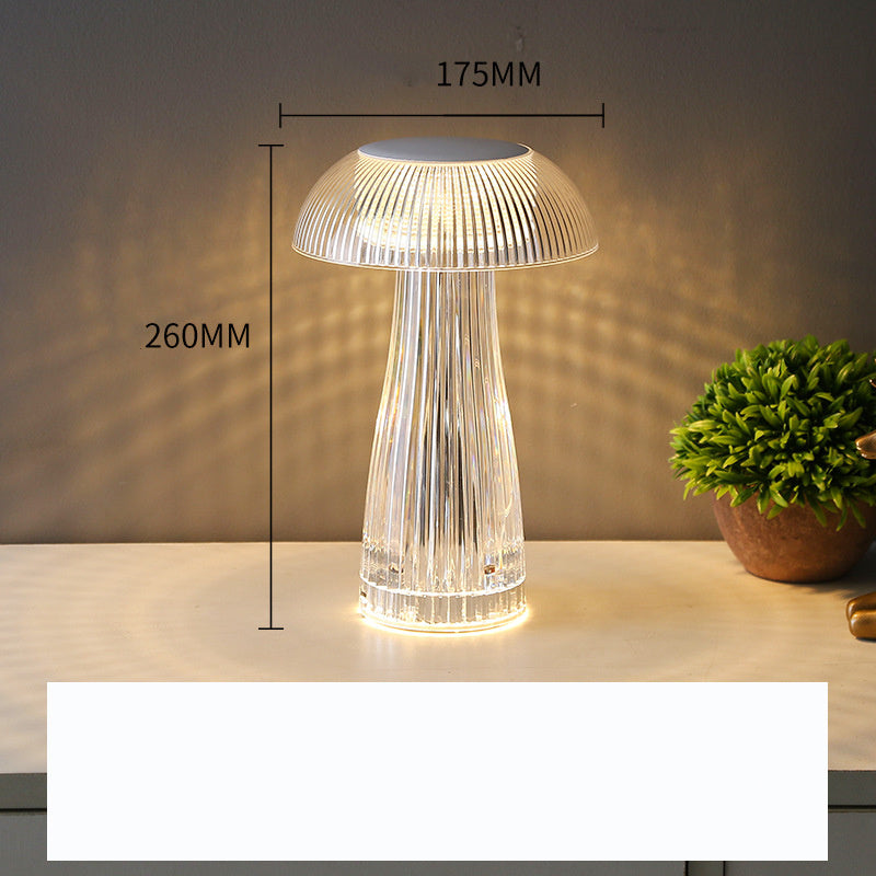 Creative Crystal Jellyfish Table Lamp – Light Luxury Home Decor