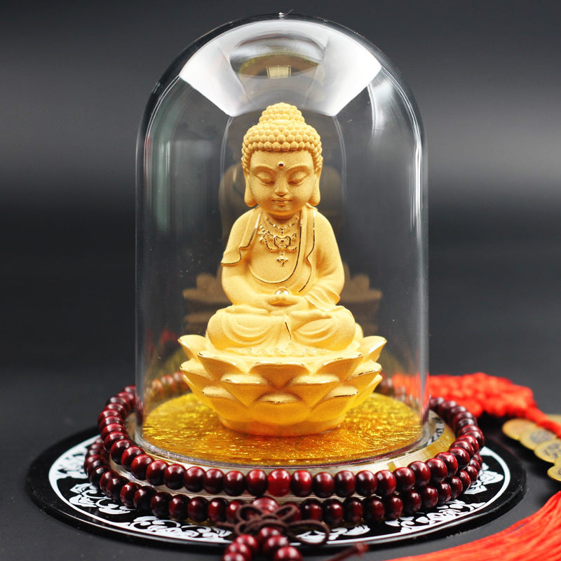 Elegant Buddha Statue Car Decoration