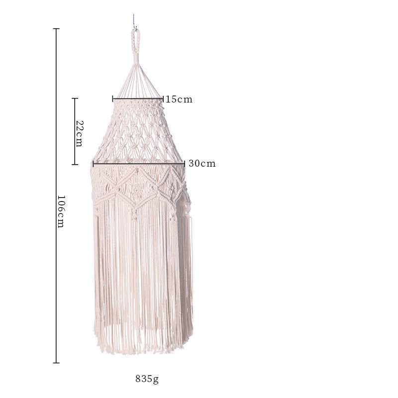 Lunaria Veil Macramé Chandelier
