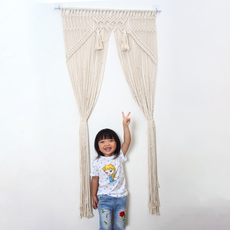 Aria Boho Macramé Door Curtain