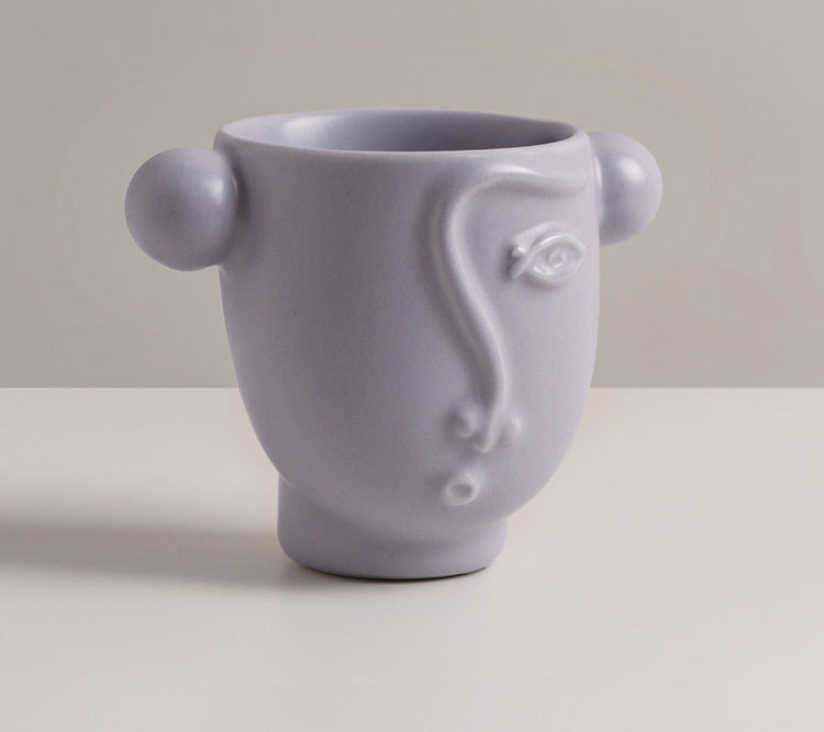 Artistic Abstract Face Ceramic Mug