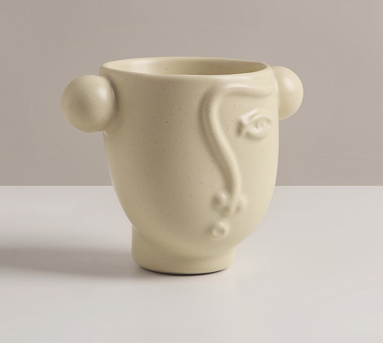 Artistic Abstract Face Ceramic Mug