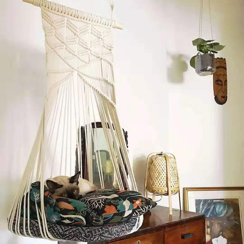 NuzzleNest Handwoven Cotton Pet Bed
