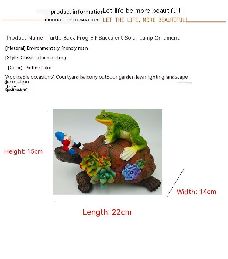 Solar Lamp Outdoor Animal Statue Landscaping
