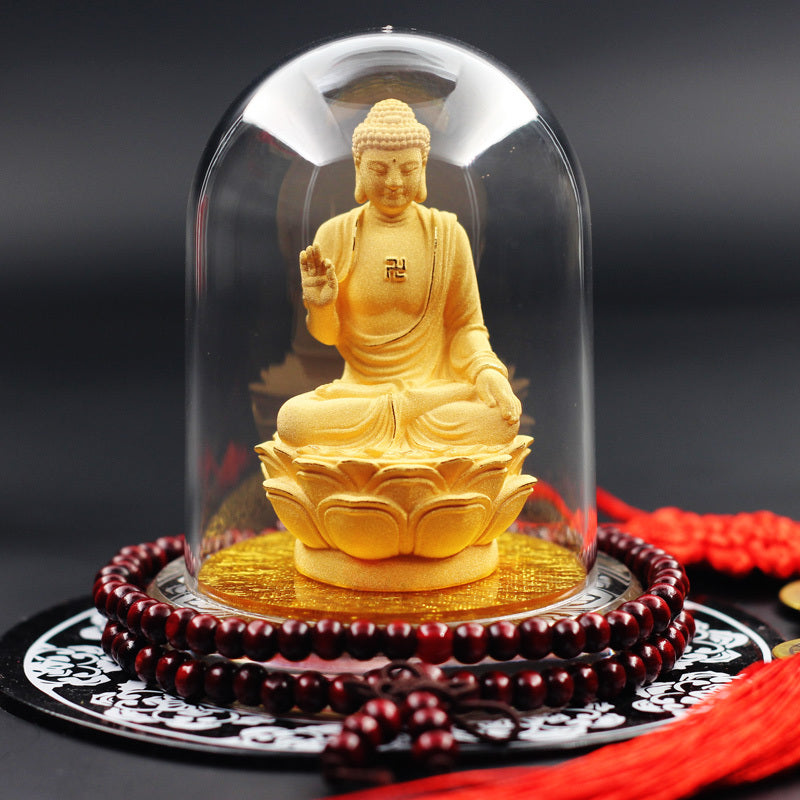 Elegant Buddha Statue Car Decoration
