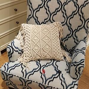 Lunara Boho Handwoven Macramé Cushion Cover