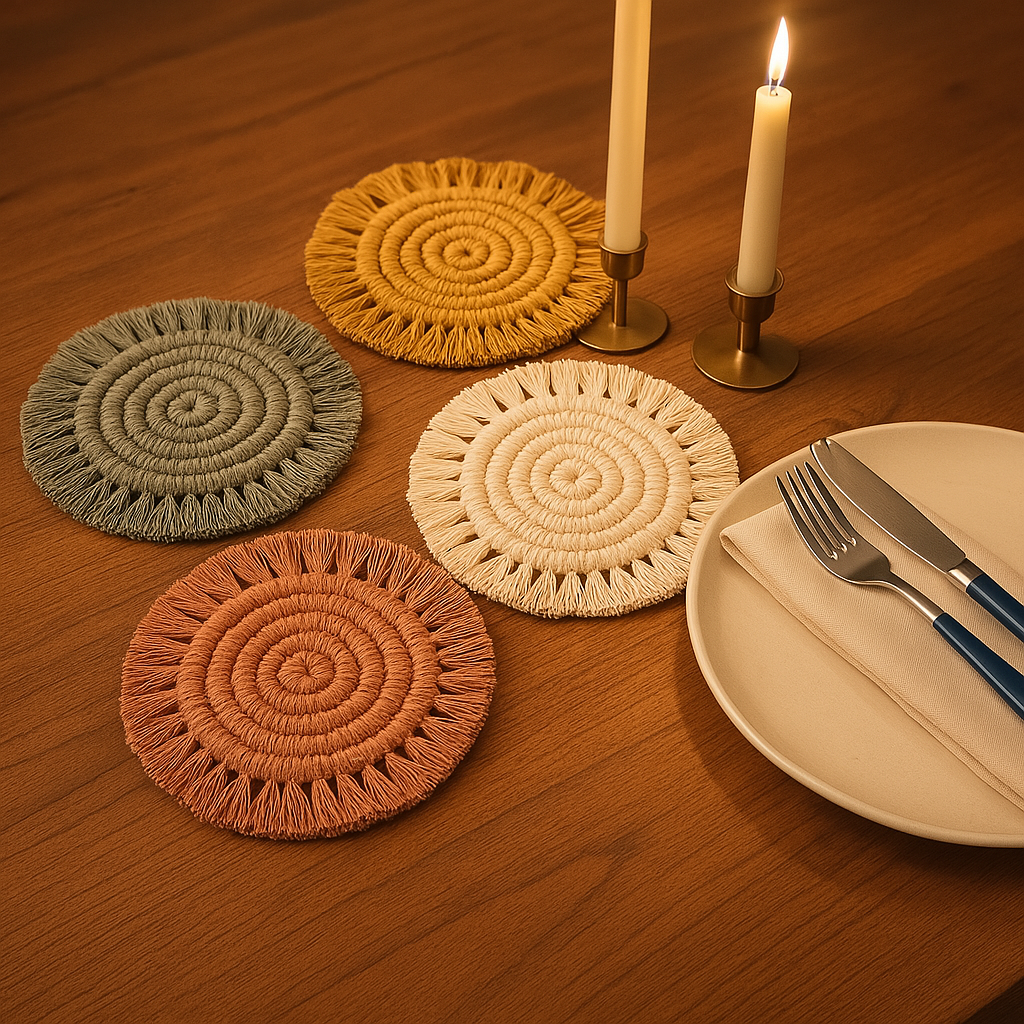 Sunloop Macramé Coasters