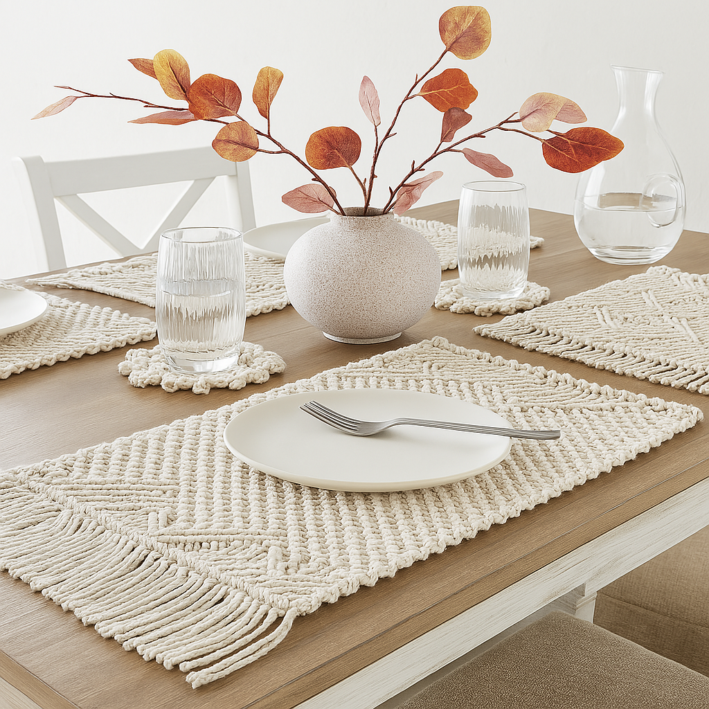 Elowen Macramé Table Runner