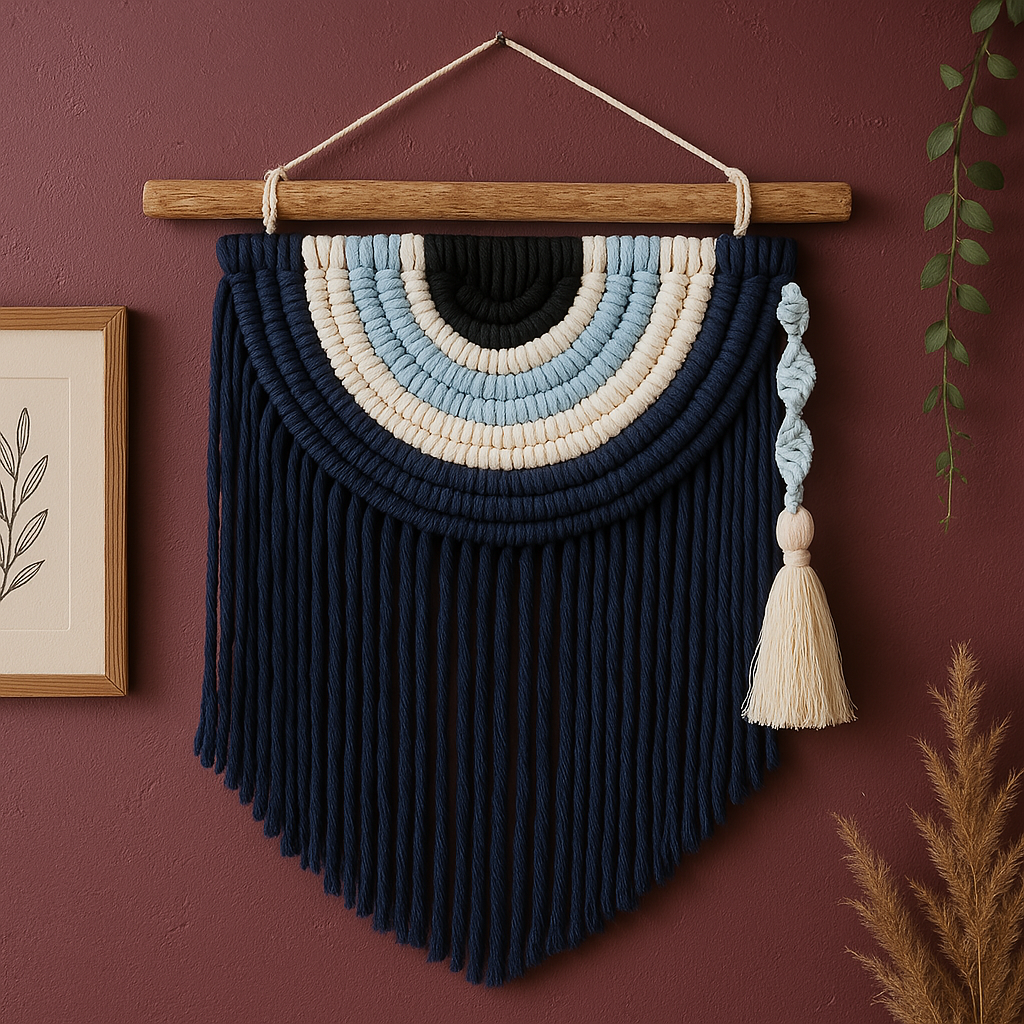 Oceana Evil Eye Macramé Tapestry