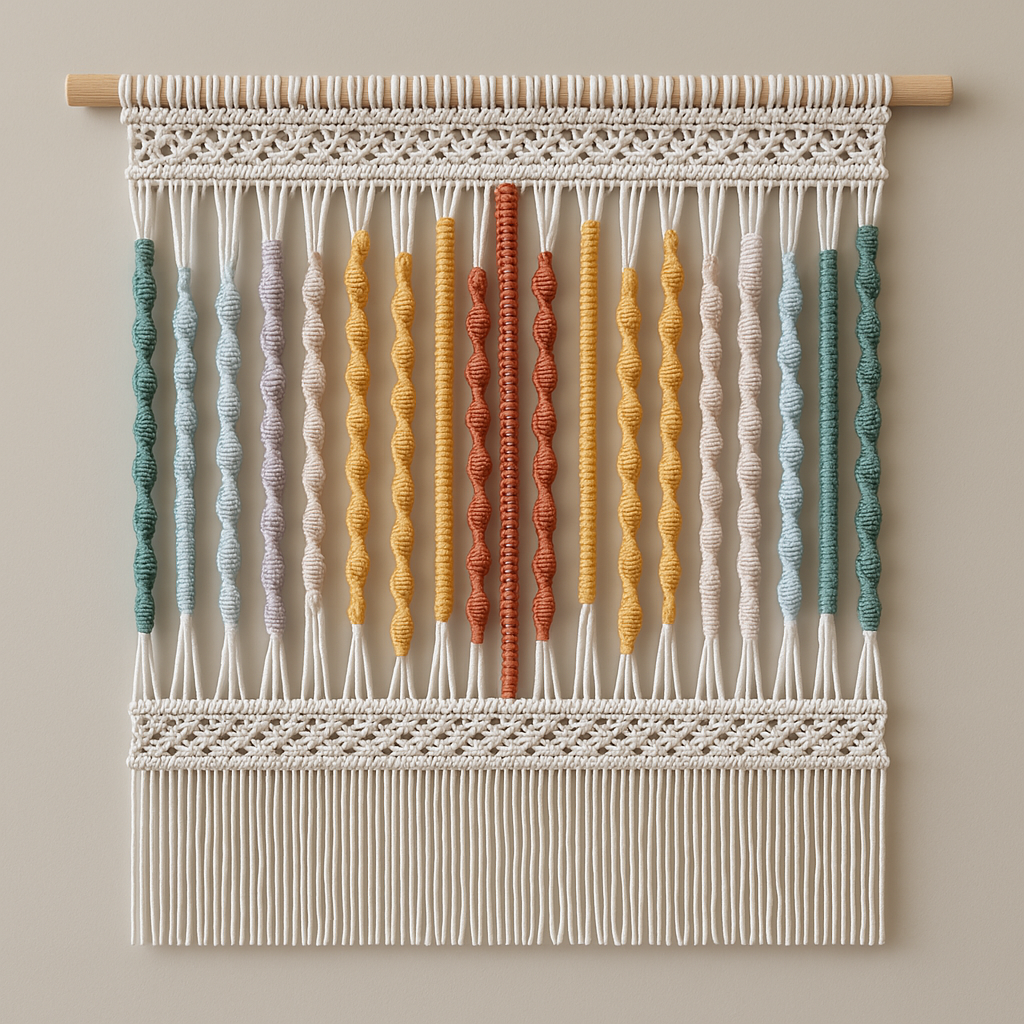 Carnival Whirl Macramé Wall Hanging