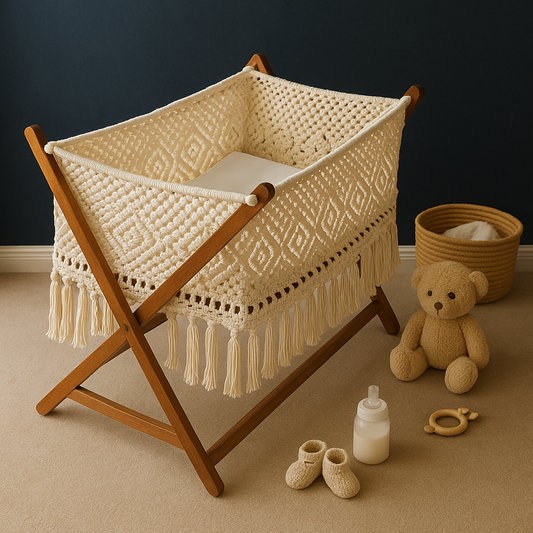 Aarya Macramé Baby Cradle