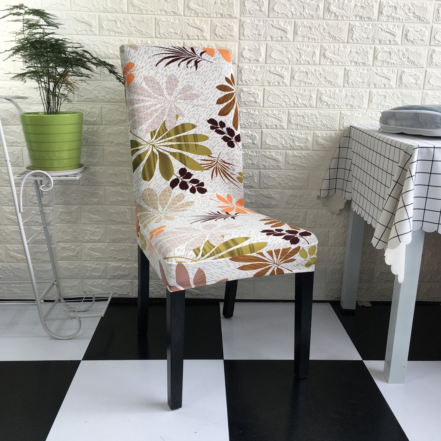 Home Universal Dining Chair Elastic One Piece Cover