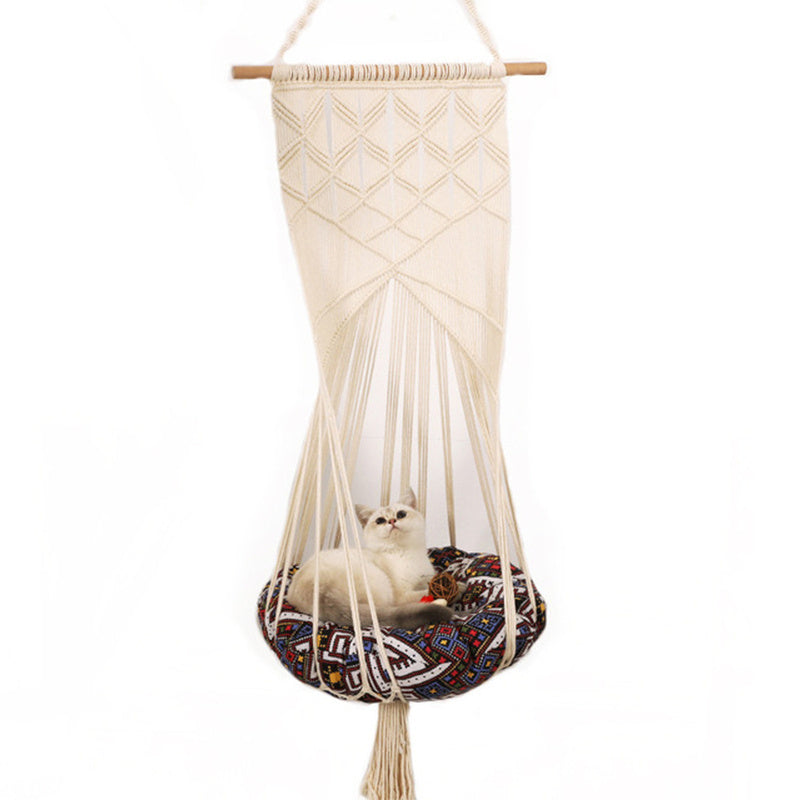 NuzzleNest Handwoven Cotton Pet Bed