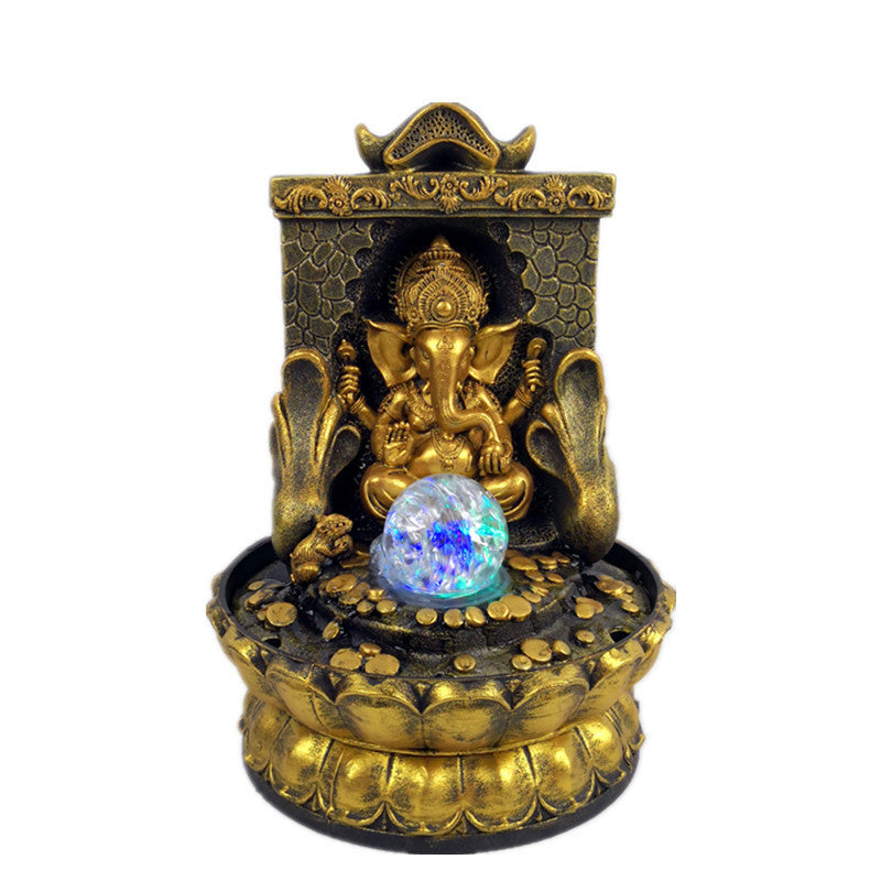 Creative New God Statue – Buddha Statue Flowing Water Ornament