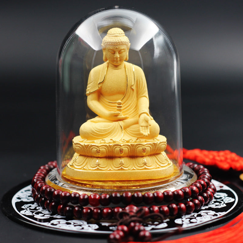 Elegant Buddha Statue Car Decoration