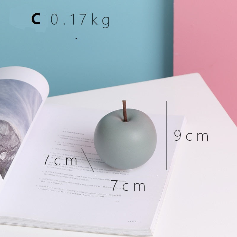 Nordic Town Apple Series – Stylish Ceramic Christmas Decoration