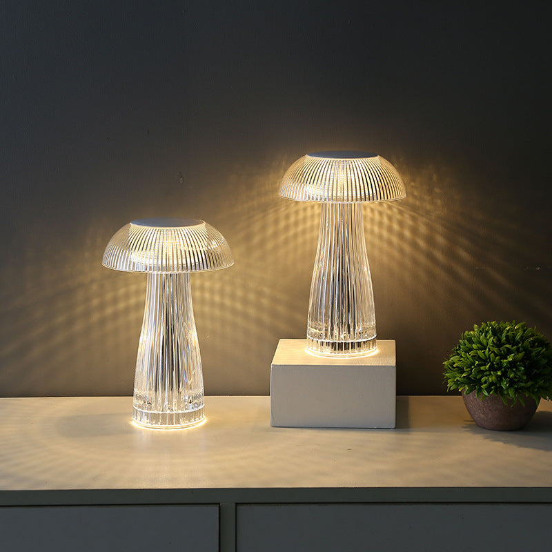 Creative Crystal Jellyfish Table Lamp – Light Luxury Home Decor