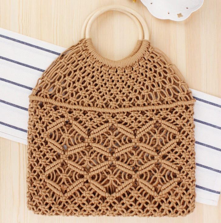 Solmé Macramé Market Tote
