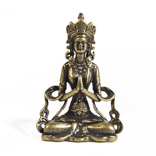 Exquisite Brass Buddha Statue