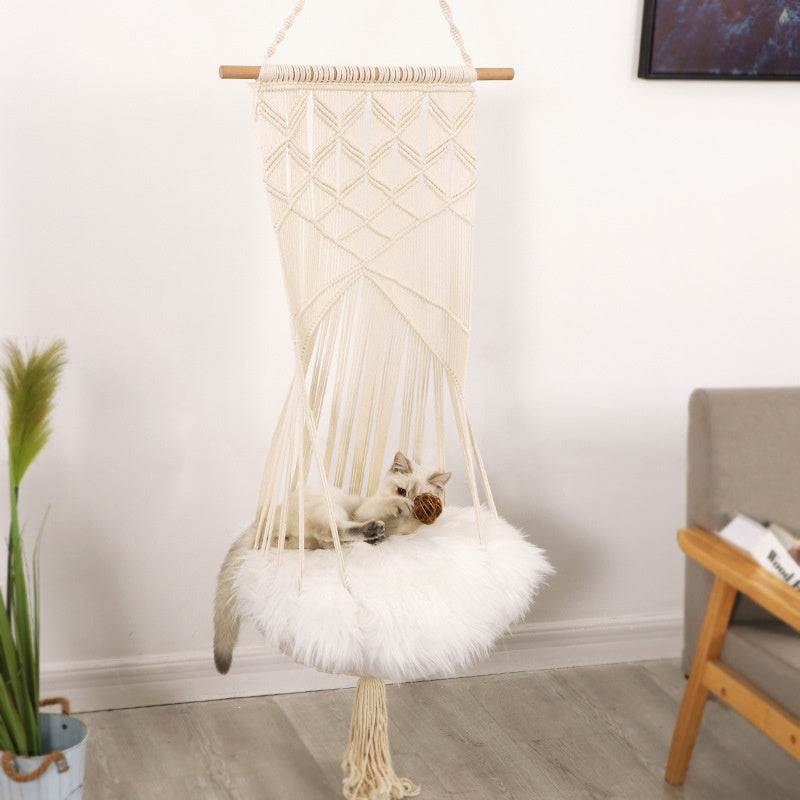 NuzzleNest Handwoven Cotton Pet Bed