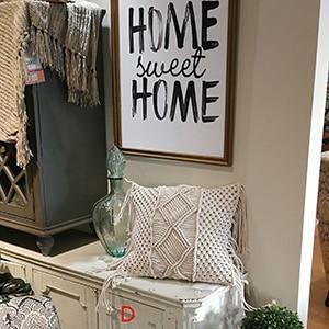 Lunara Boho Handwoven Macramé Cushion Cover