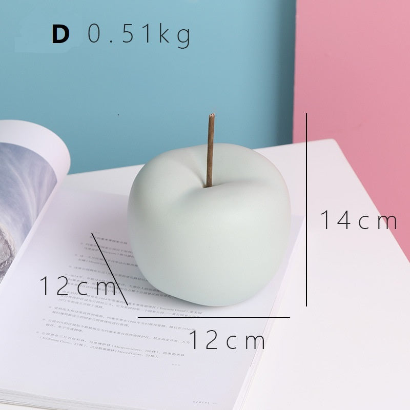Nordic Town Apple Series – Stylish Ceramic Christmas Decoration