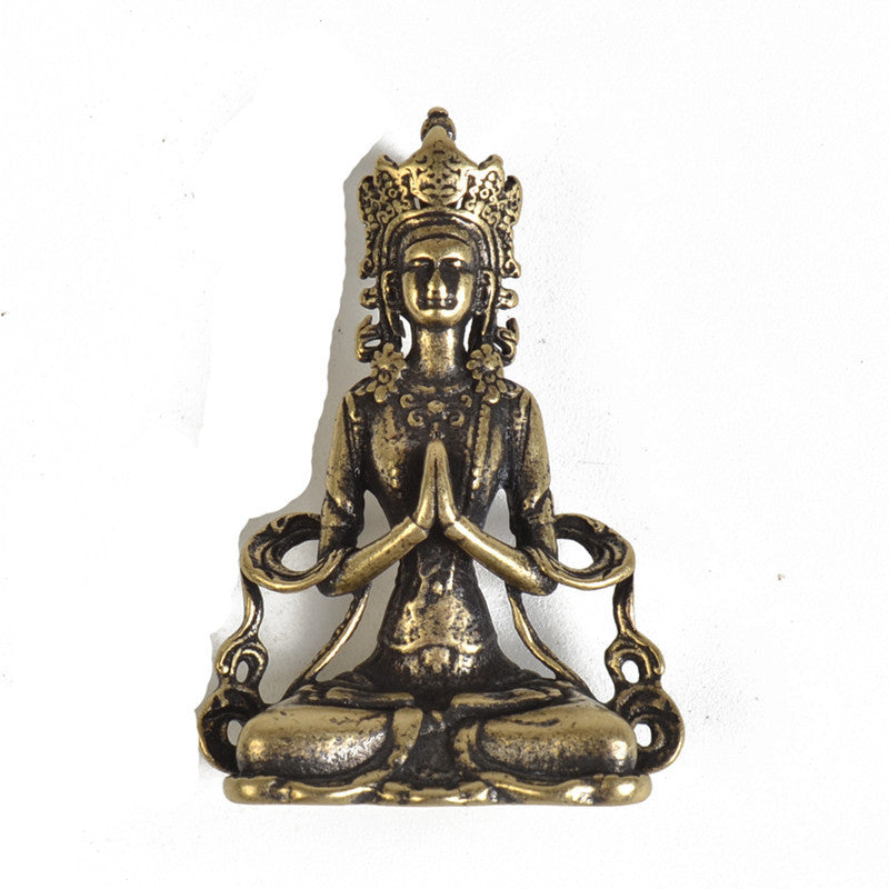 Exquisite Brass Buddha Statue