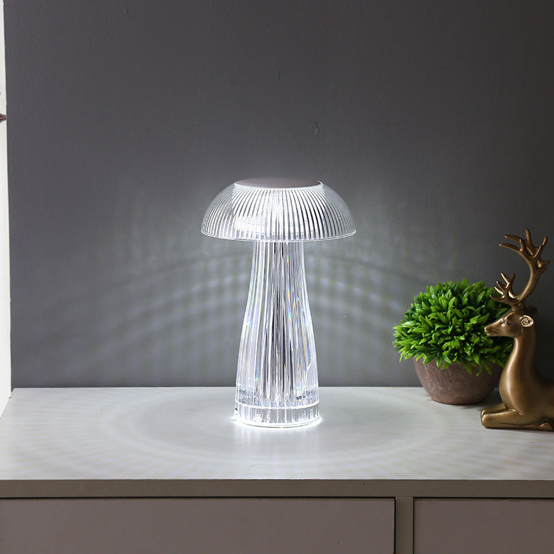Creative Crystal Jellyfish Table Lamp – Light Luxury Home Decor