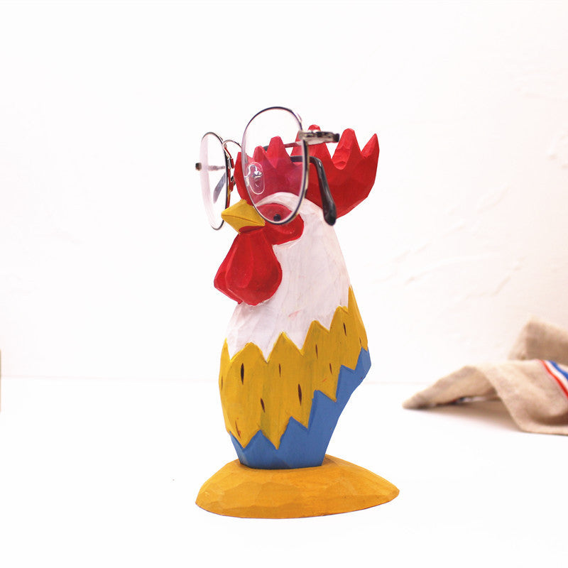 Solid Wooden Creative Fashion Glasses Frame Animal Retro Home Decor