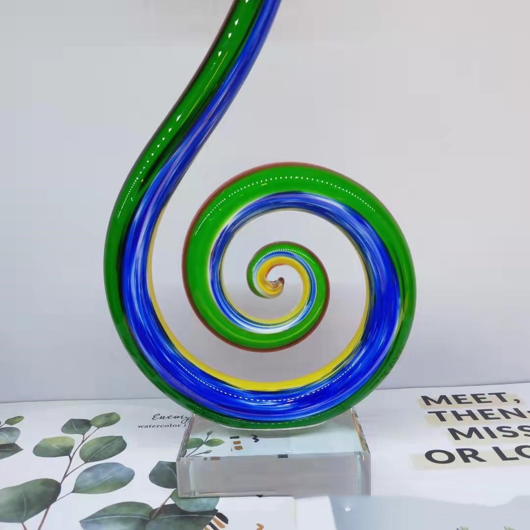 Creative Handmade Glass Sculpture – Exquisite Abstract Decoration