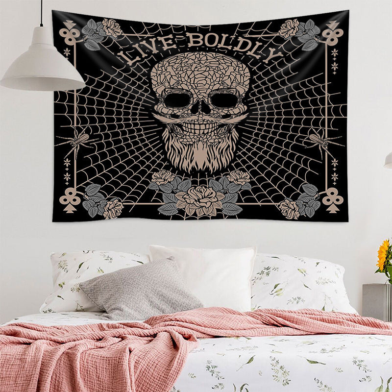 Bold Skull Wall Decor Tapestry