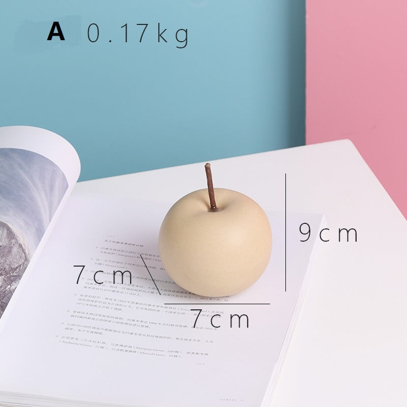 Nordic Town Apple Series – Stylish Ceramic Christmas Decoration