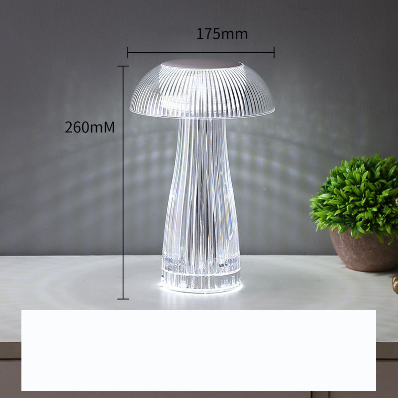 Creative Crystal Jellyfish Table Lamp – Light Luxury Home Decor