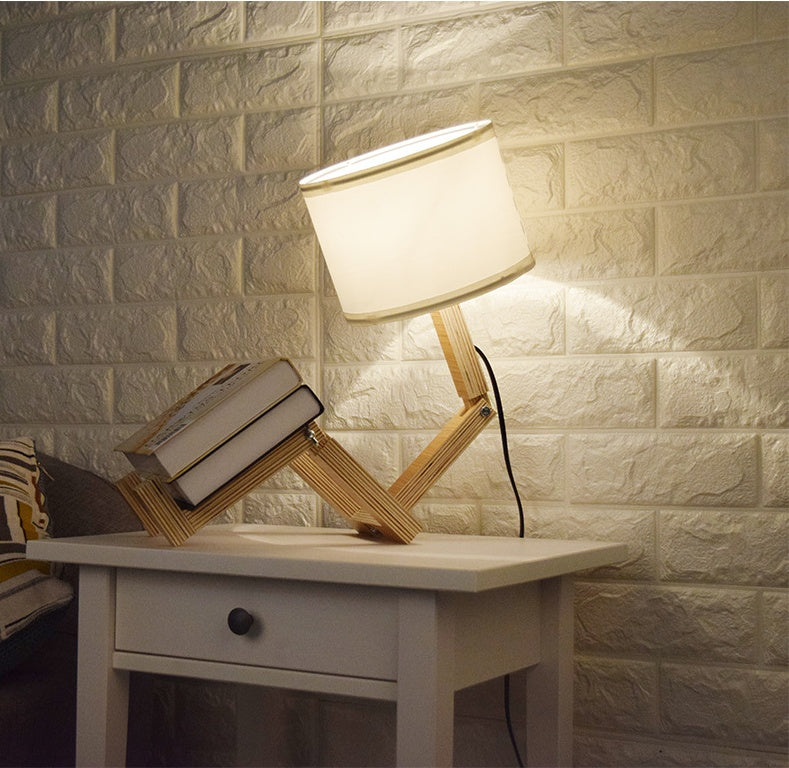 Creative Small Machine Humanoid Table Lamp – Fashion Design Home Decor
