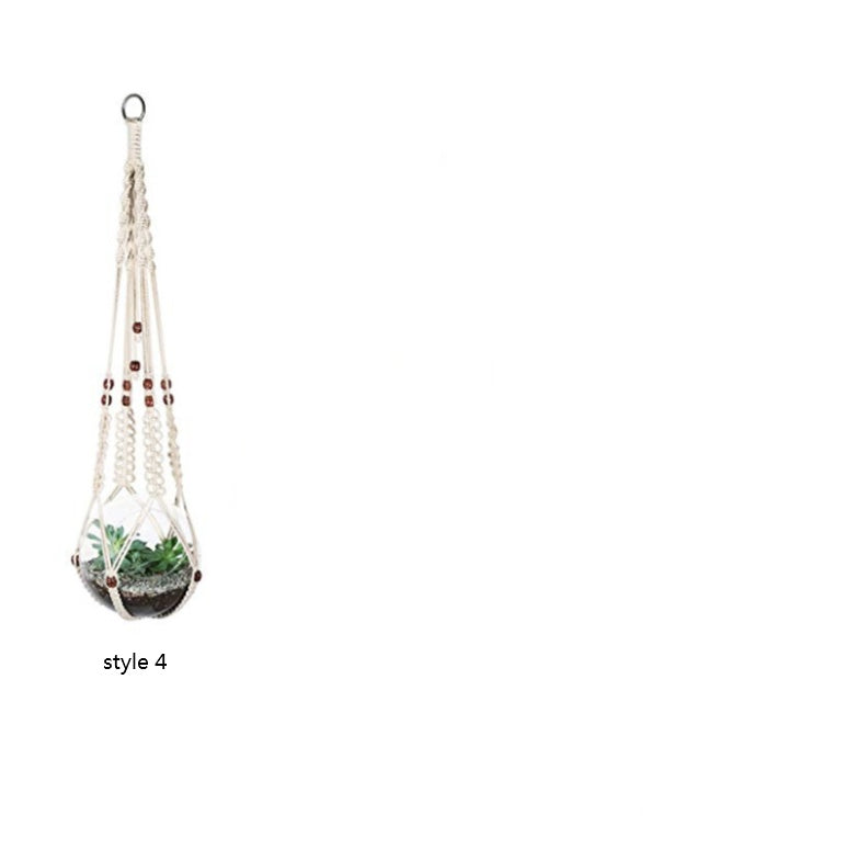 Boho Bloom 4-Pack Macramé Plant Hanger Set