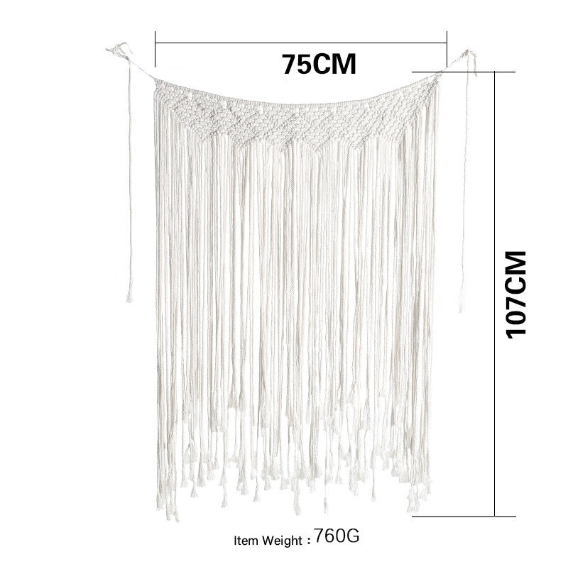 Willow Falls Macramé Wall Hanging – Handwoven Cotton Tapestry