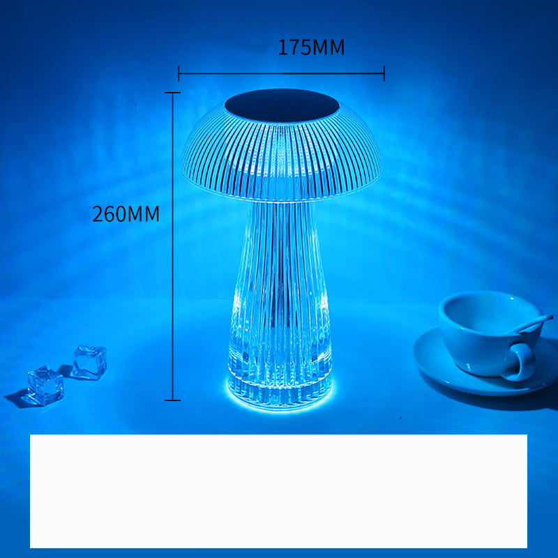Creative Crystal Jellyfish Table Lamp – Light Luxury Home Decor