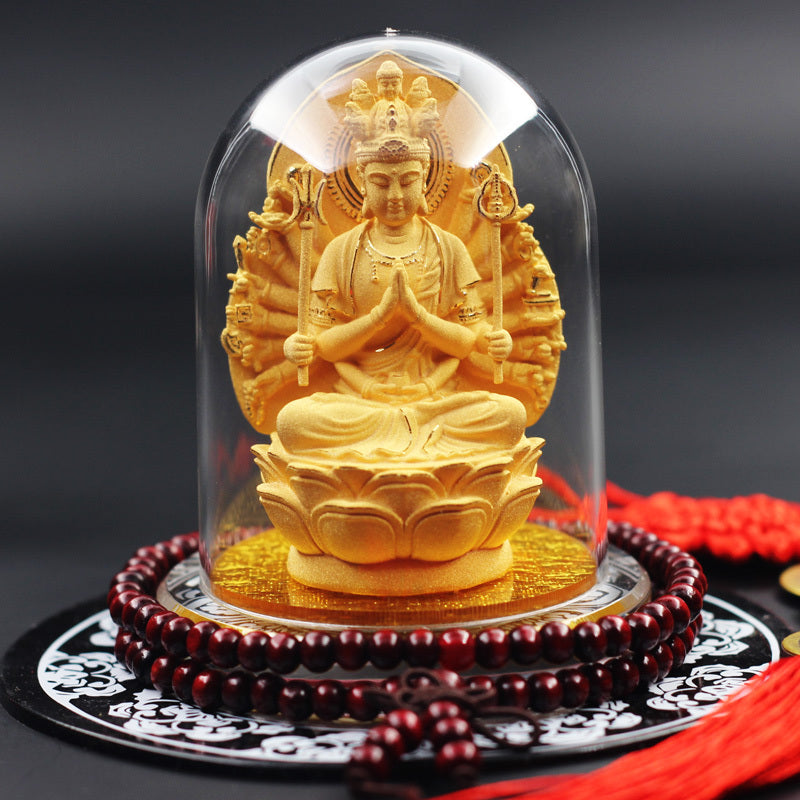 Elegant Buddha Statue Car Decoration