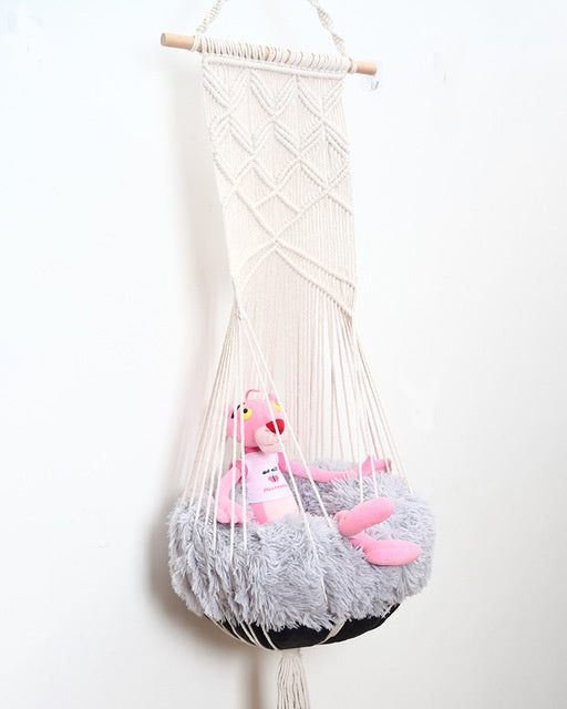NuzzleNest Handwoven Cotton Pet Bed