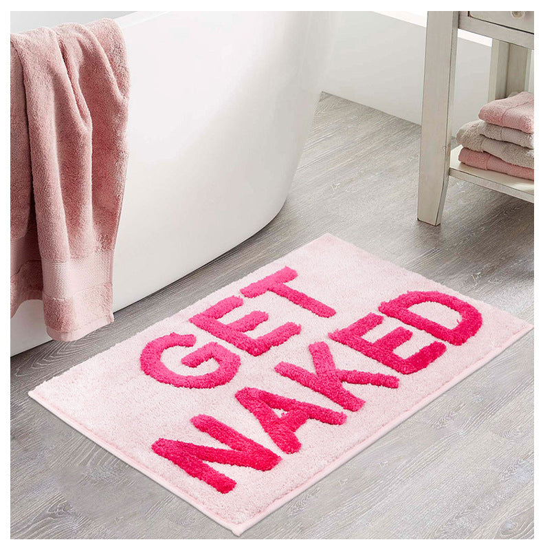 "Get Naked" Door Mat