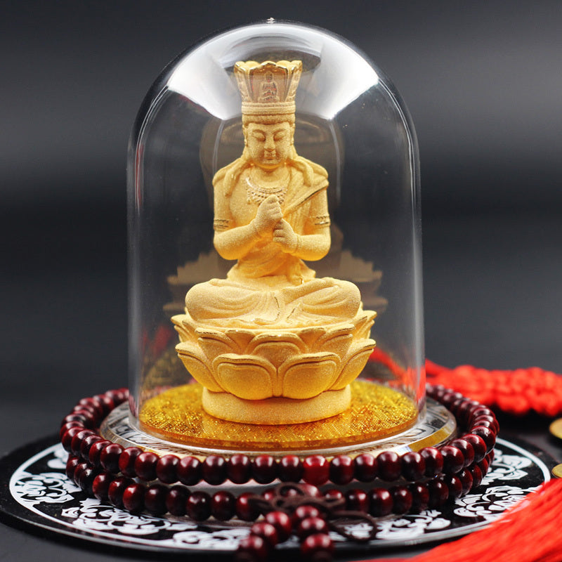 Elegant Buddha Statue Car Decoration