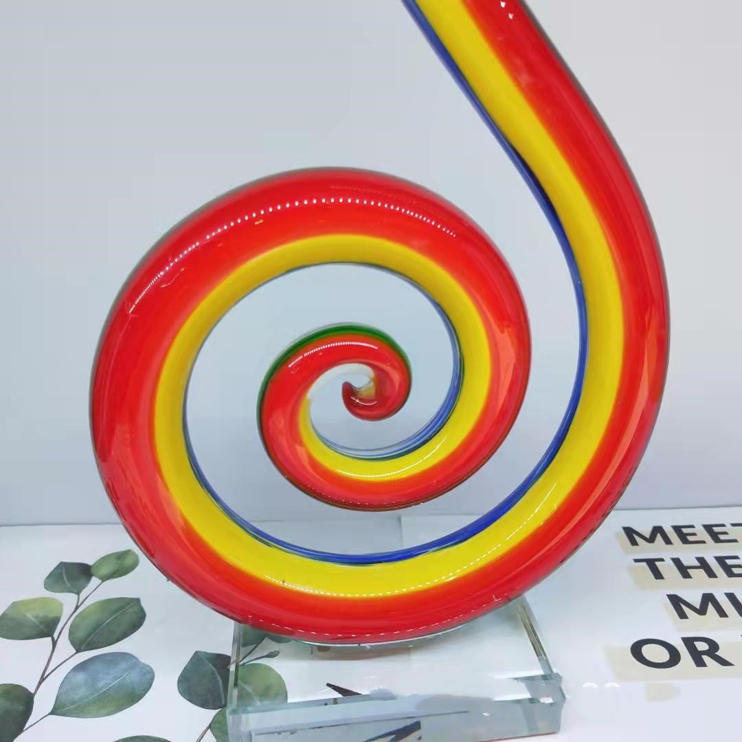 Creative Handmade Glass Sculpture – Exquisite Abstract Decoration