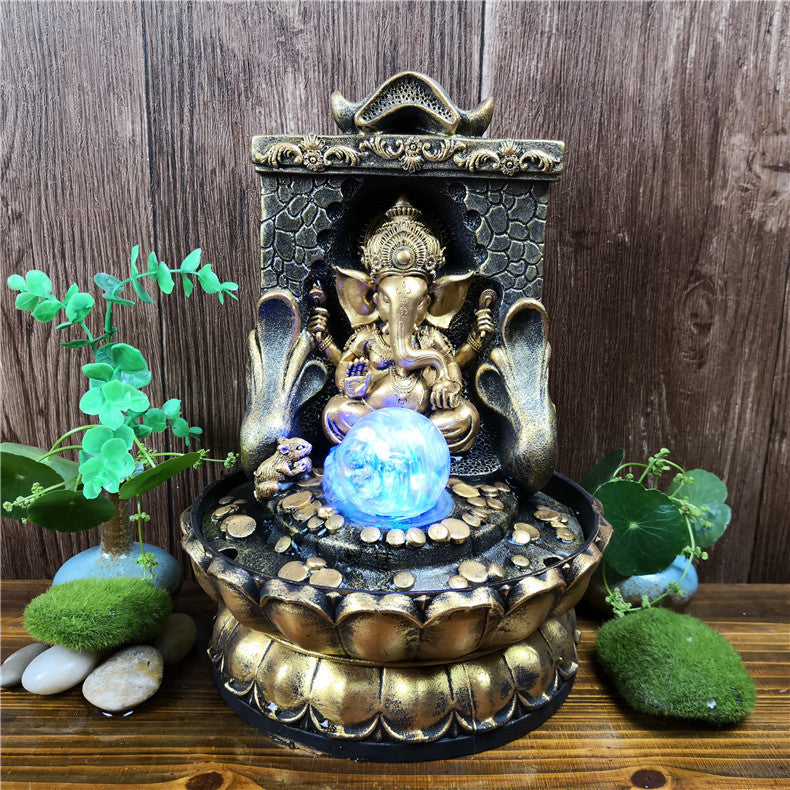 Creative New God Statue – Buddha Statue Flowing Water Ornament