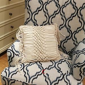 Lunara Boho Handwoven Macramé Cushion Cover