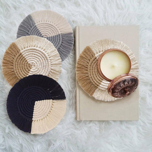 Soleil Boho Jute Coaster