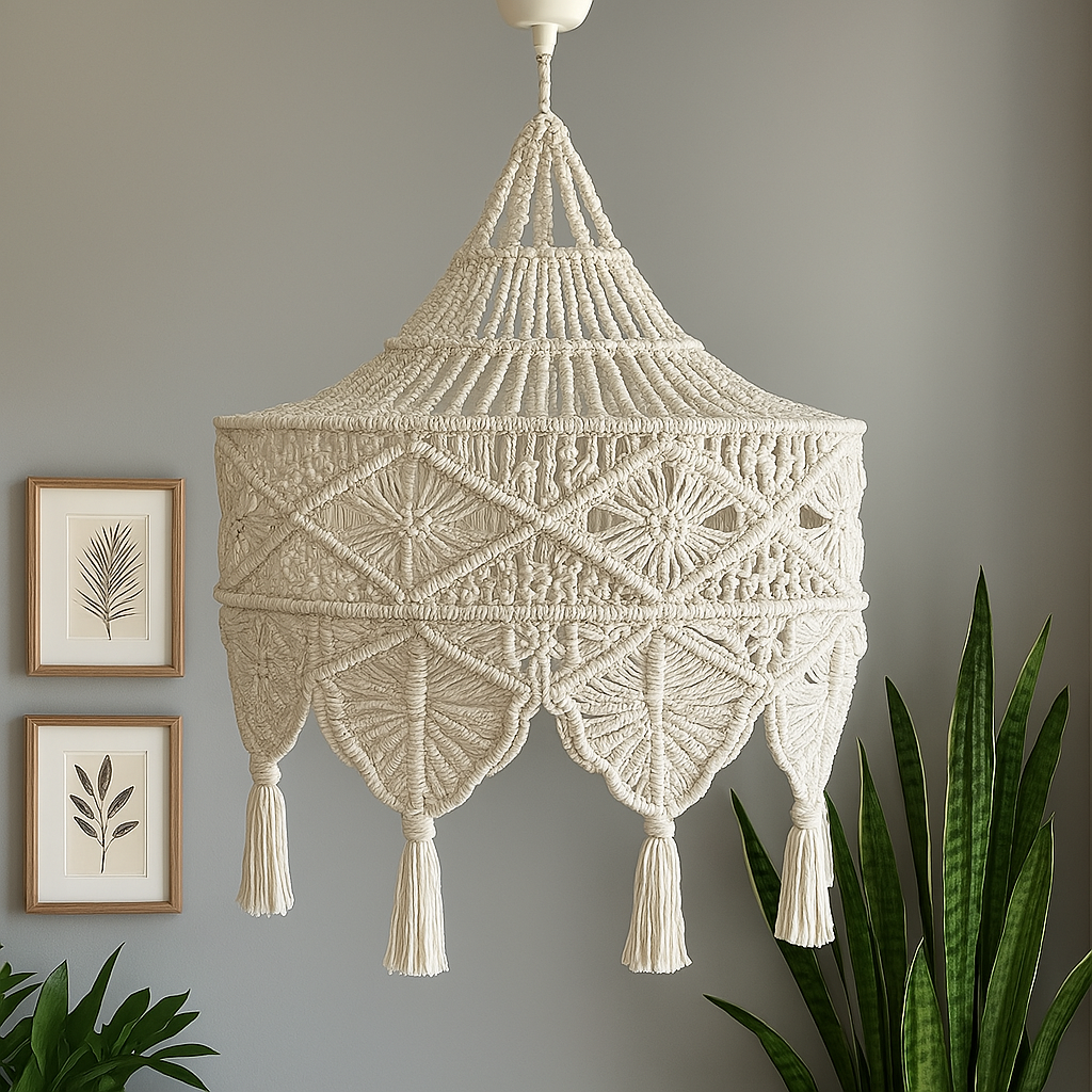 Amara Macramé Chandelier