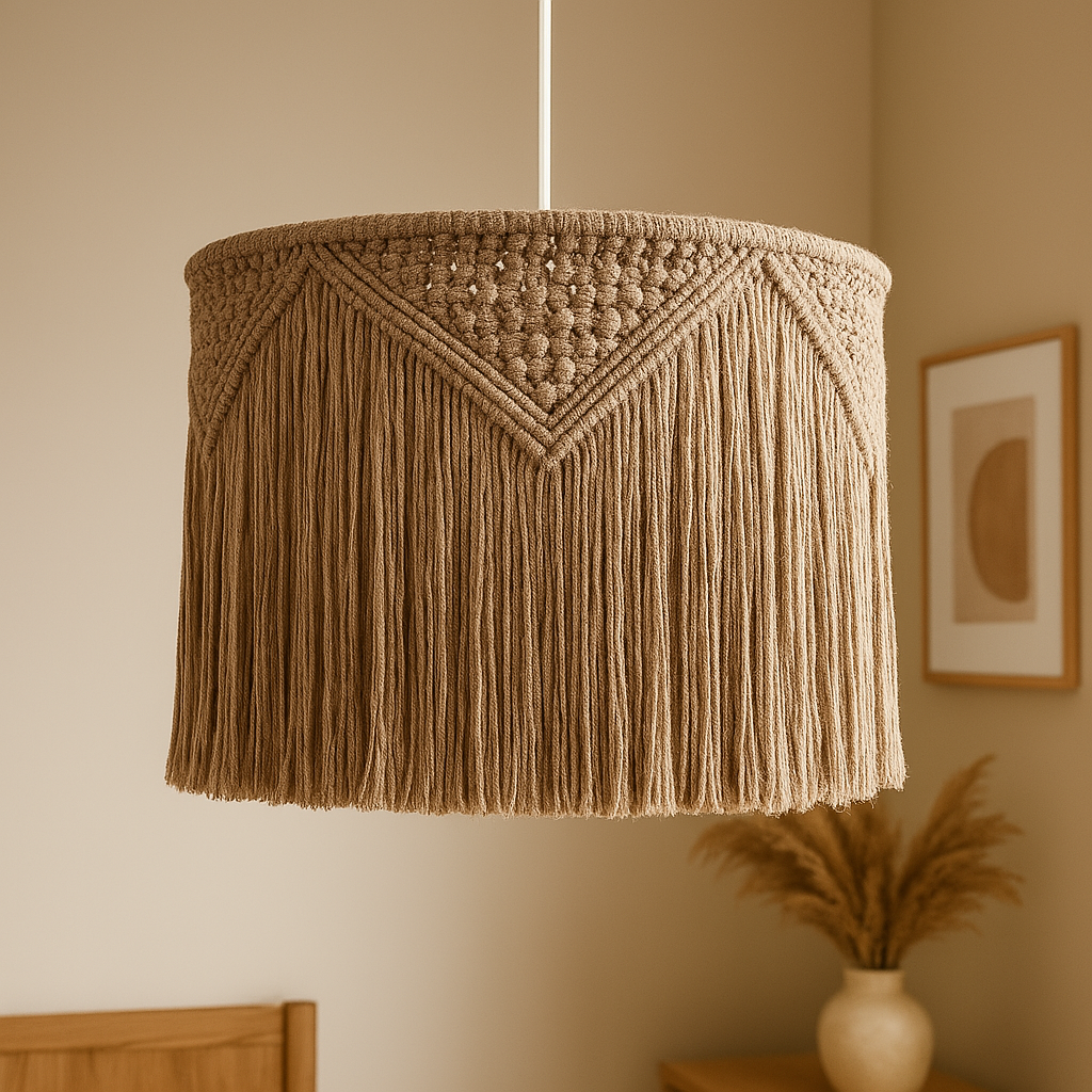 Mira Macramé Fringe Chandelier