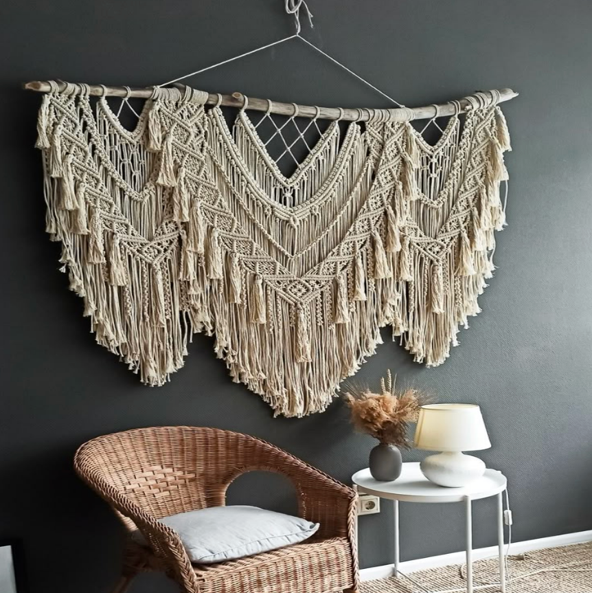 Sahara Grand Macramé Wall Tapestry