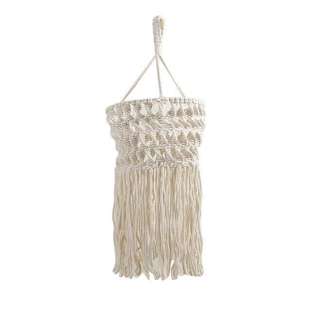 LaceGlow Handmade Macramé Lampshade